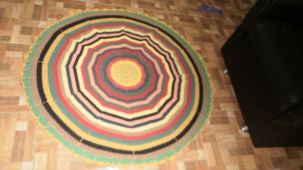 tapete redondo para centro de sala